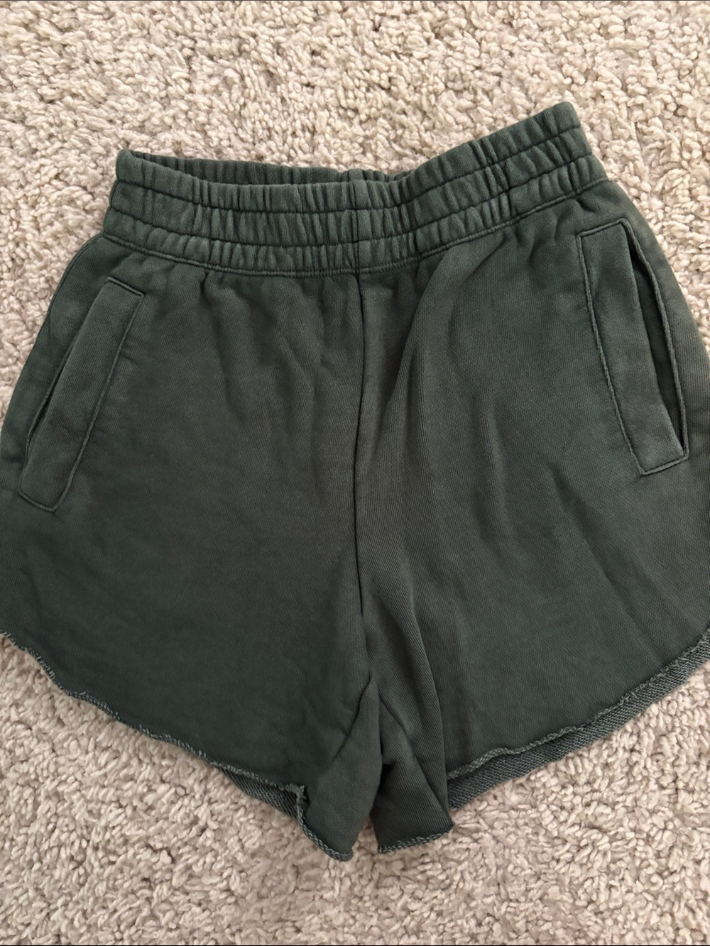 aerie Dark Green Athletic Lounge Shorts